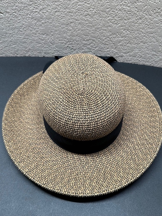 SCALA Straw Boater Sun Hat Vintage Coquette French Girl Beach Hat OS main image 10